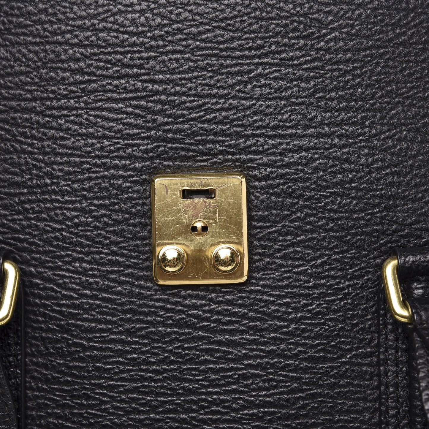 3.1 Textured Calfskin Large Pashli Satchel Black