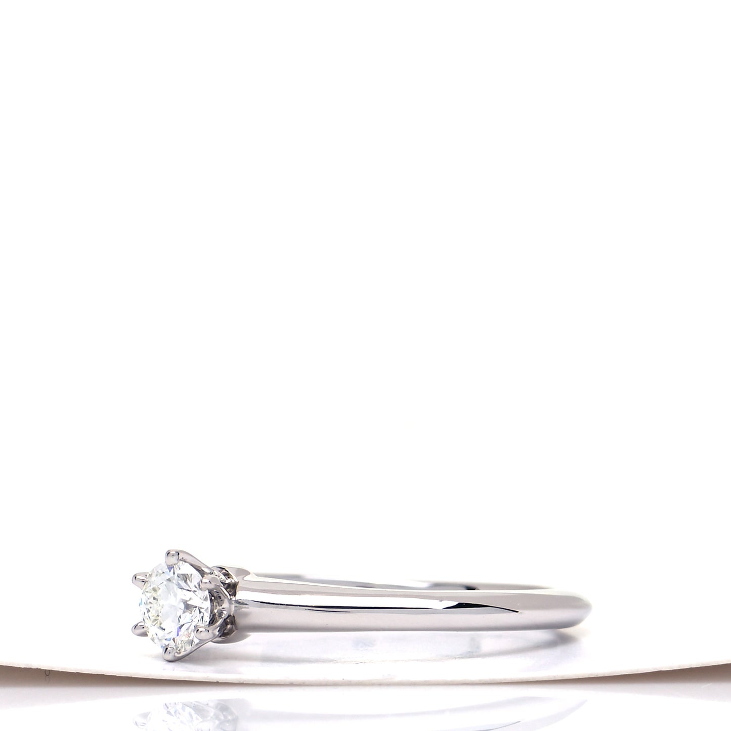Platinum Diamond .25ct Solitaire Engagement Ring 52 6