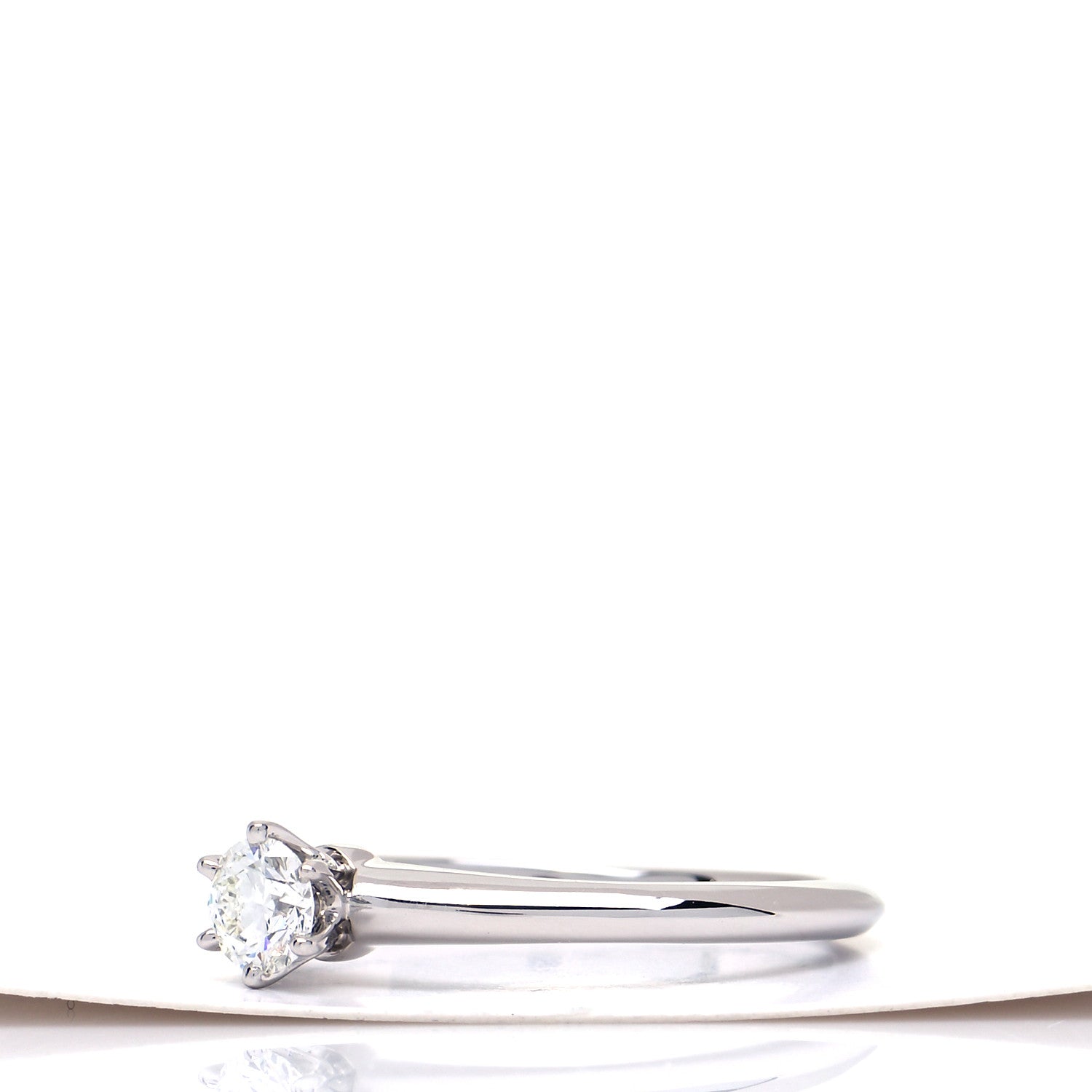 Tiffany Platinum Diamond .25ct Solitaire Engagement Ring 52 6 4 of 7