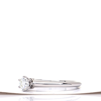 Tiffany Platinum Diamond .25ct Solitaire Engagement Ring 52 6 4 of 7