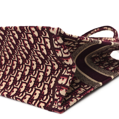 Christian Dior Oblique Medium Book Tote Burgundy Multicolor 10 of 11