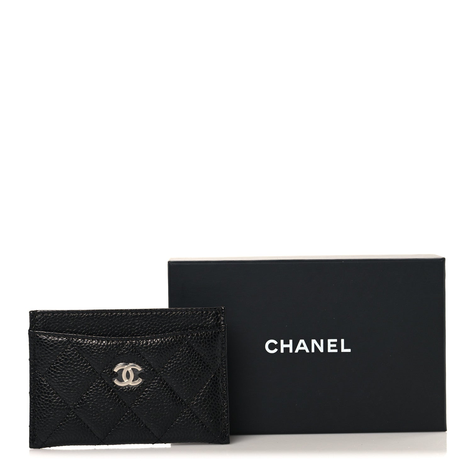 Chanel Caviar Quilted Card Holder Black 9 of 9