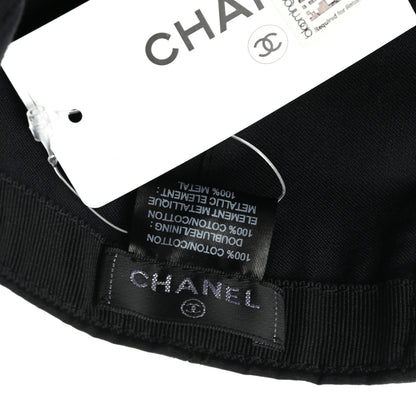Chanel Cotton CC Cap Hat Black 8 of 8