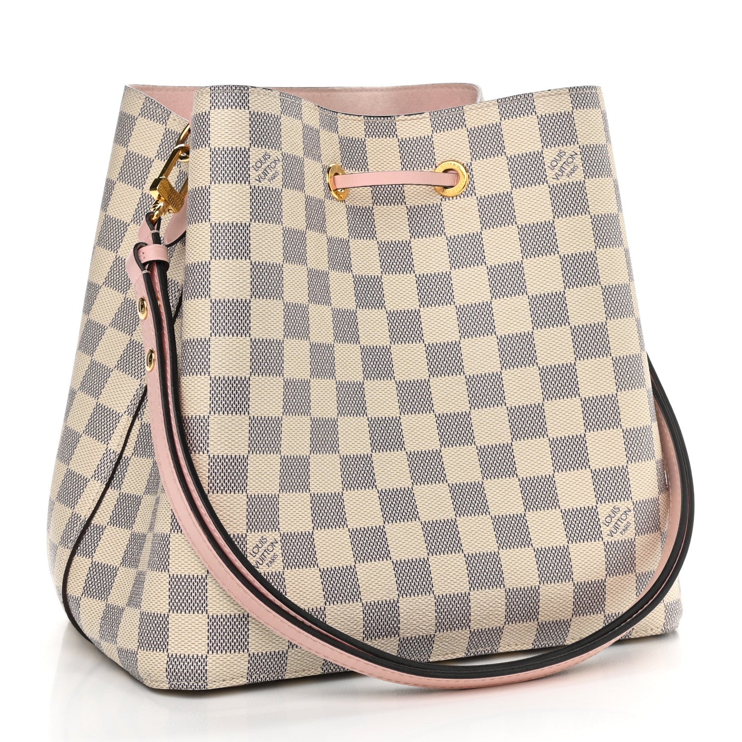 Louis Vuitton Damier Azur Neonoe MM Eau De Rose 3 of 10