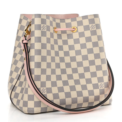Louis Vuitton Damier Azur Neonoe MM Eau De Rose 3 of 10