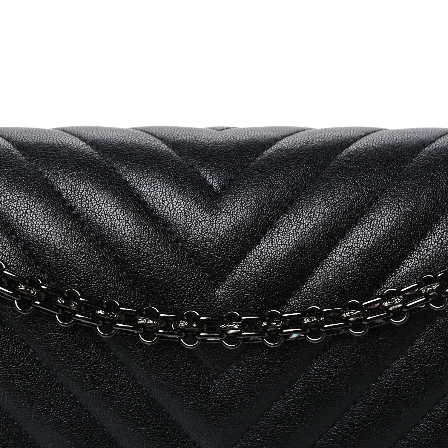 Chanel Sheepskin Chevron Quilted 2.55 Reissue 226 Flap So Black 8 of 10