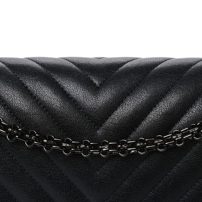 Chanel Sheepskin Chevron Quilted 2.55 Reissue 226 Flap So Black 8 of 10