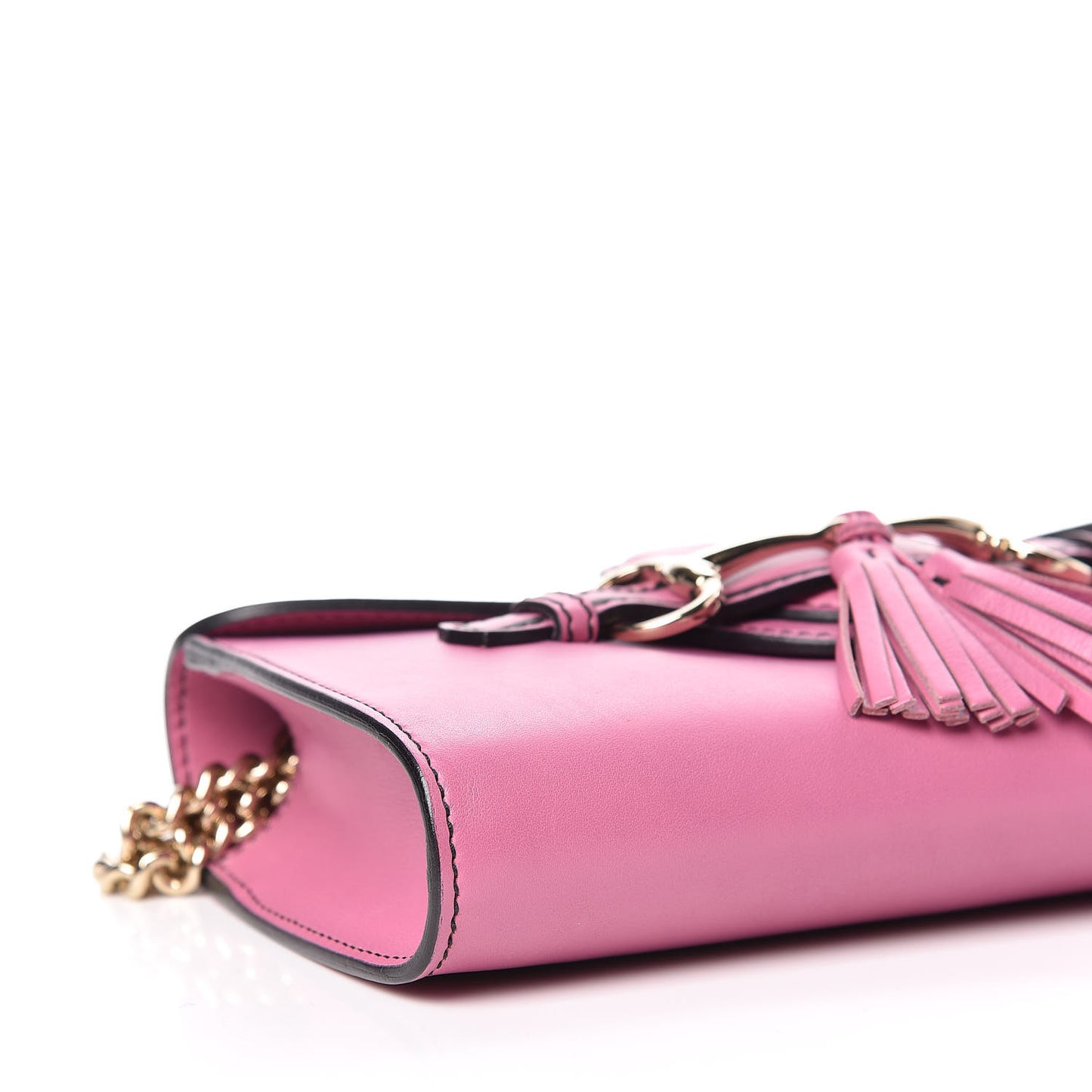 Smooth Calfskin Small Emily Chain Shoulder Bag Pink