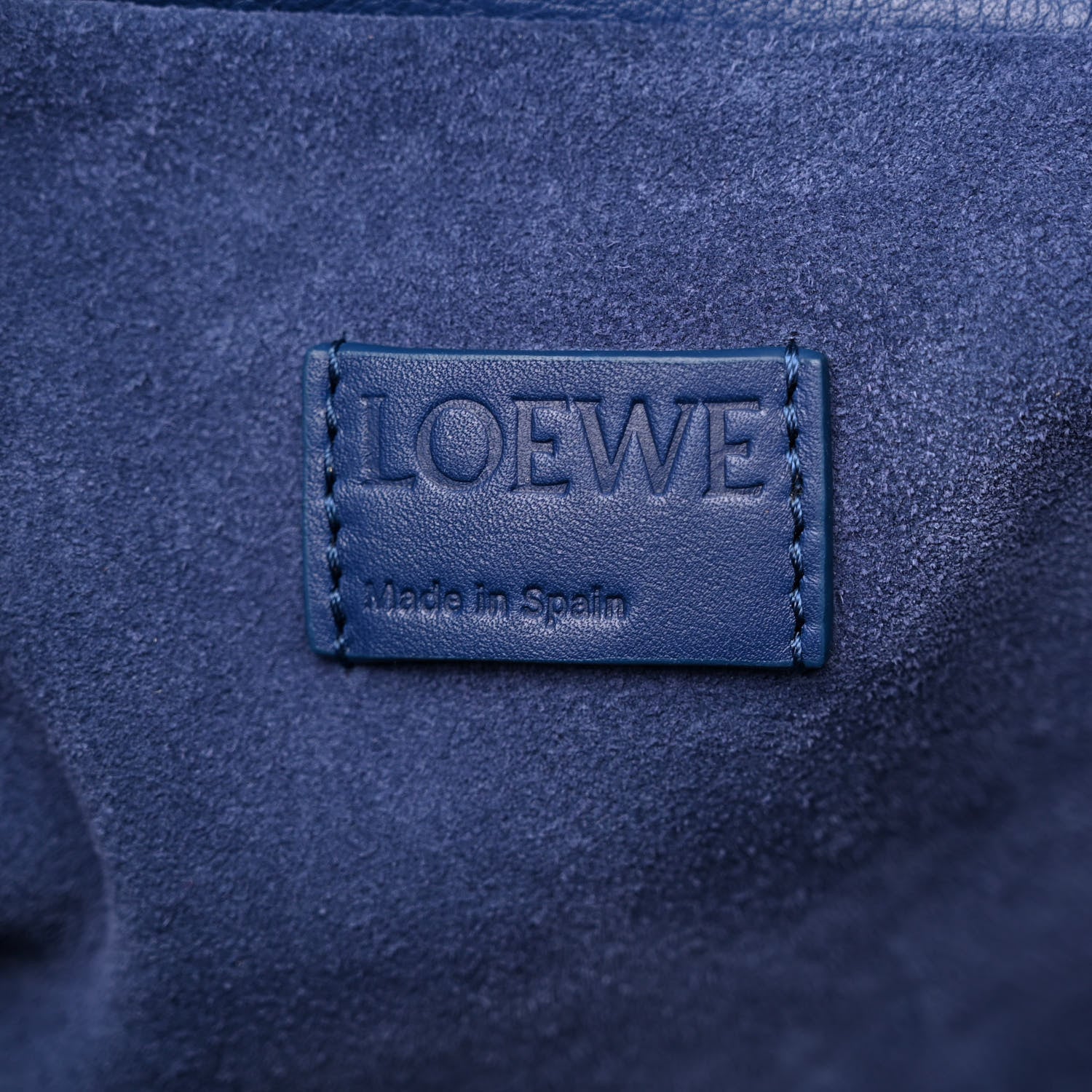 Loewe Satin Calfskin Monochrome Flamenco Knot Clutch Deep Purple Glaze 6 of 10