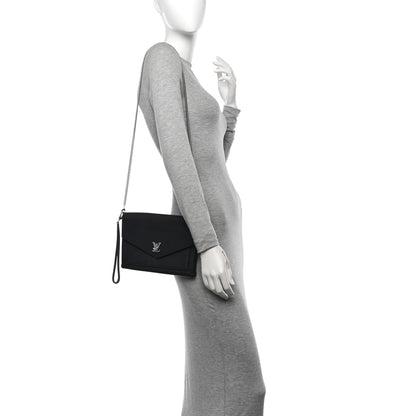 Louis Vuitton Soft Calfskin My Lockme Chain Pochette Black 2 of 8