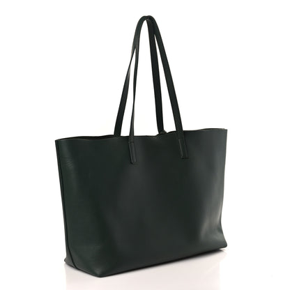 Saint Laurent Calfskin Large Shopping Tote Dark Green 4 of 11