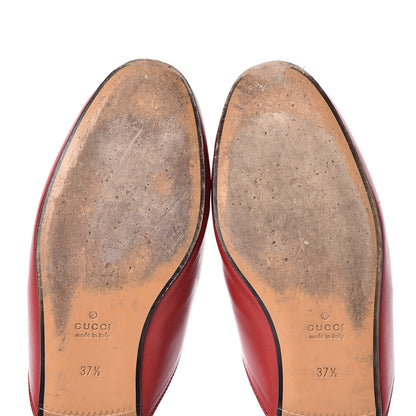 Gucci Malaga Kid Womens Princetown Slippers 37.5 Hibiscus Red 15 of 17
