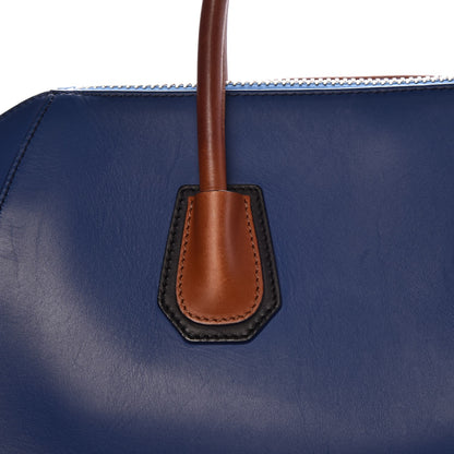 Givenchy Smooth Calfskin Medium Tri-Color Antigona Bright Blue Camel Black 9 of 10
