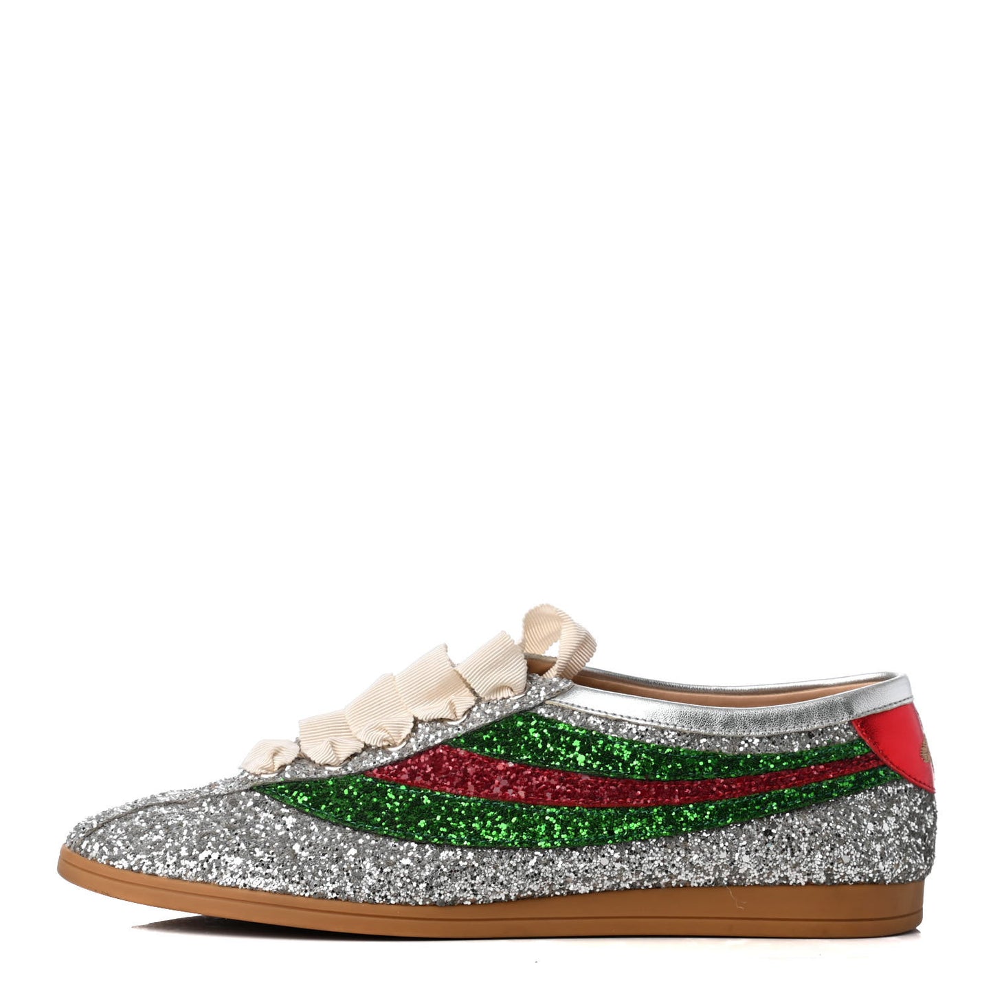 Glitter Fabric Web Mens Falacer Sneakers 7 Silver