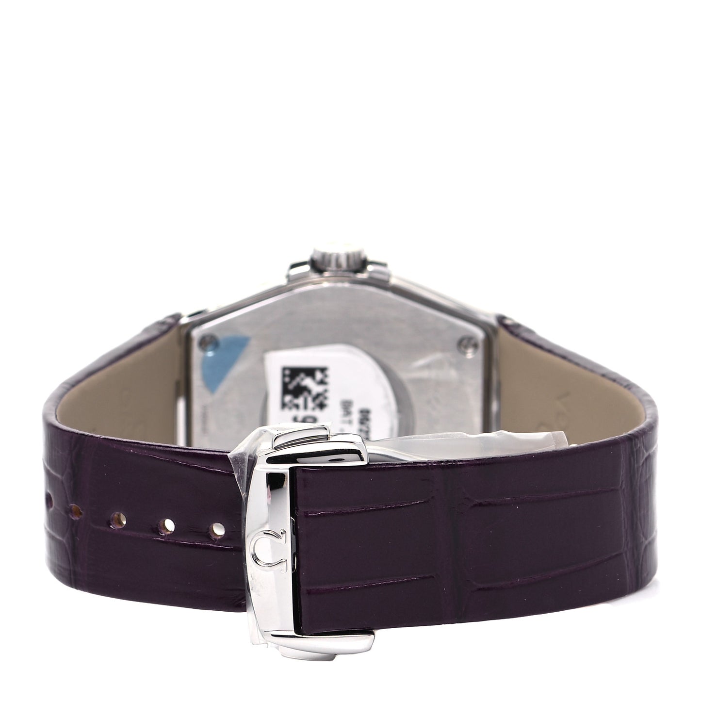 Stainless Steel Calfskin Diamond Bezel 35mm Constellation Quartz Watch Purple 123.18.35.60.60.001