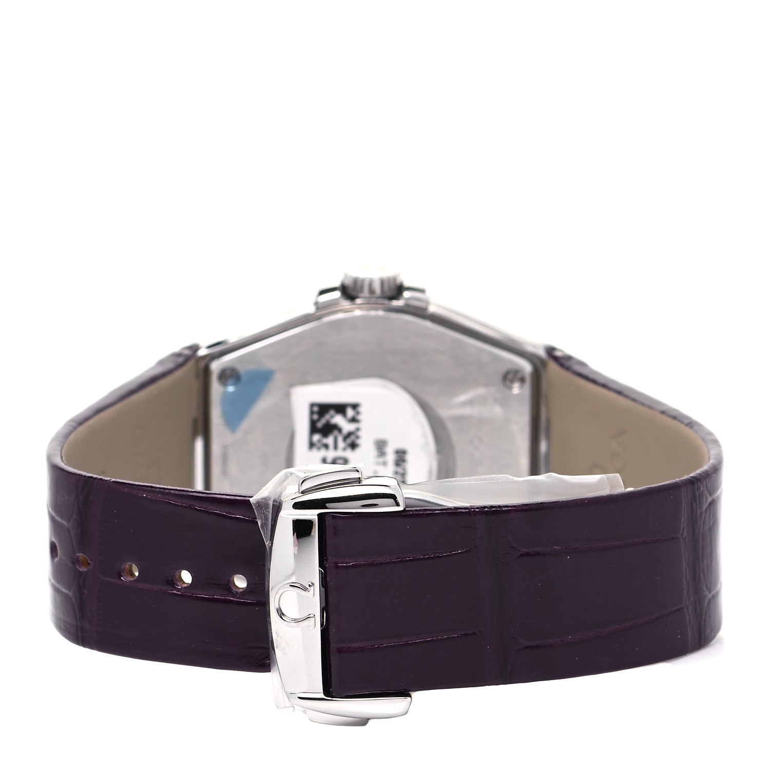 Omega Stainless Steel Calfskin Diamond Bezel 35mm Constellation Quartz Watch Purple 123.18.35.60.60.001 3 of 6