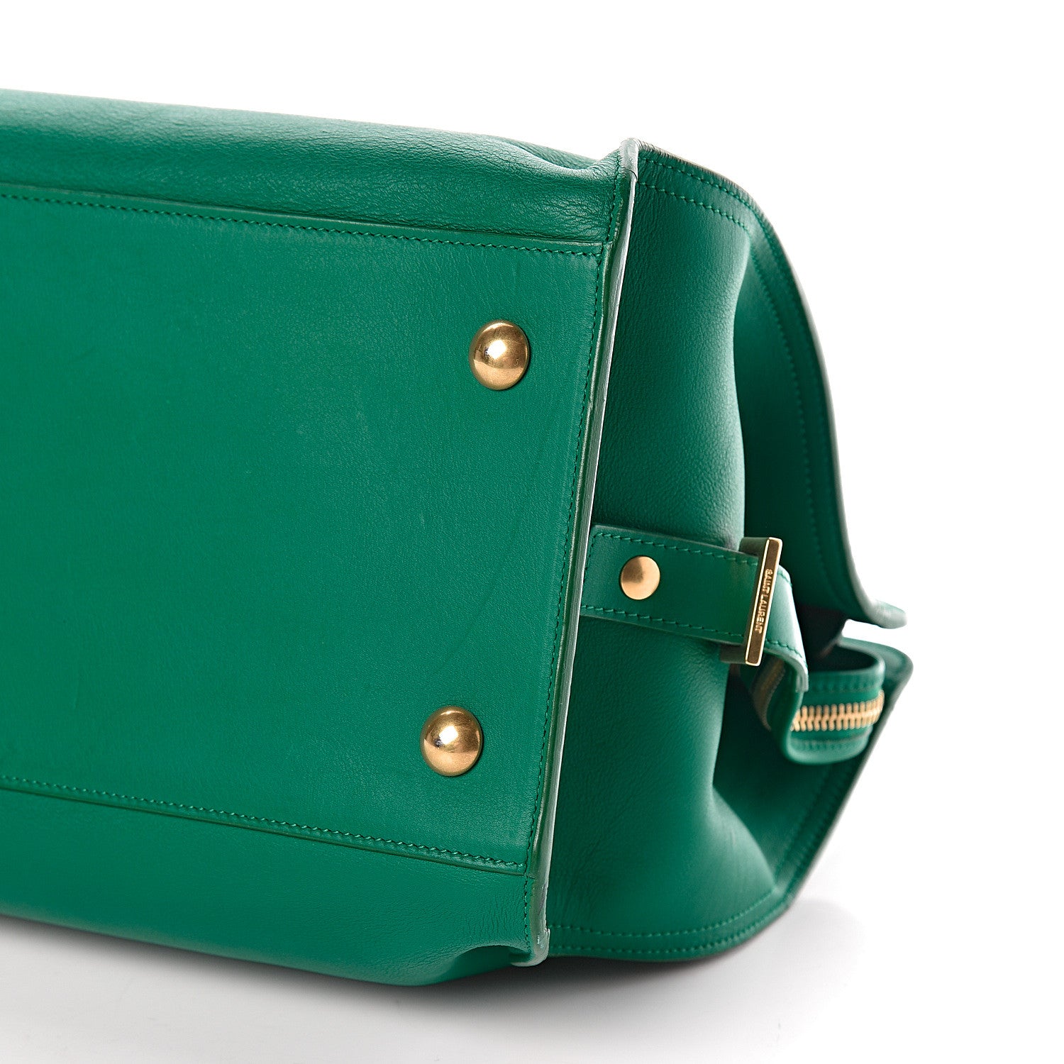 Saint Laurent Calfskin Medium Classic Y Cabas Green 11 of 12