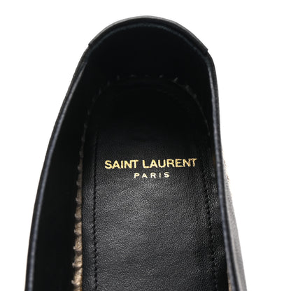 Saint Laurent Nappa Embossed Stars Espadrilles 35.5 Black 9 of 11