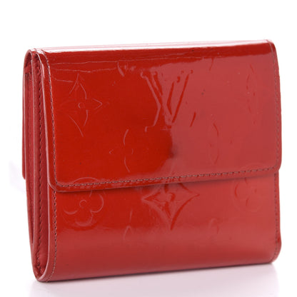 Louis Vuitton Vernis Elise Wallet Rouge 3 of 11