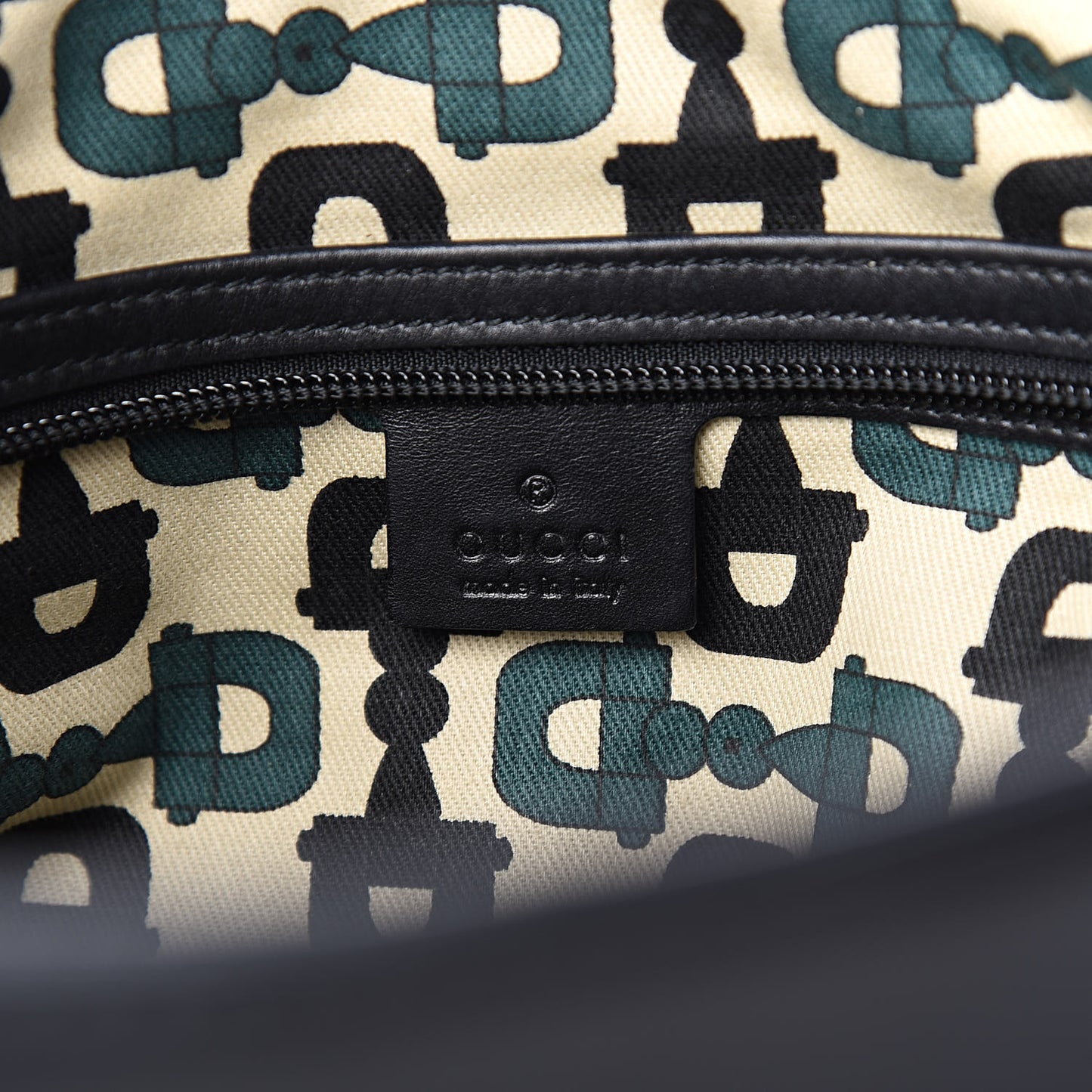 Guccissima Large Punch Tote Black