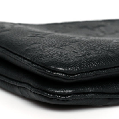 Louis Vuitton Empreinte Double Zip Pochette Black 9 of 12