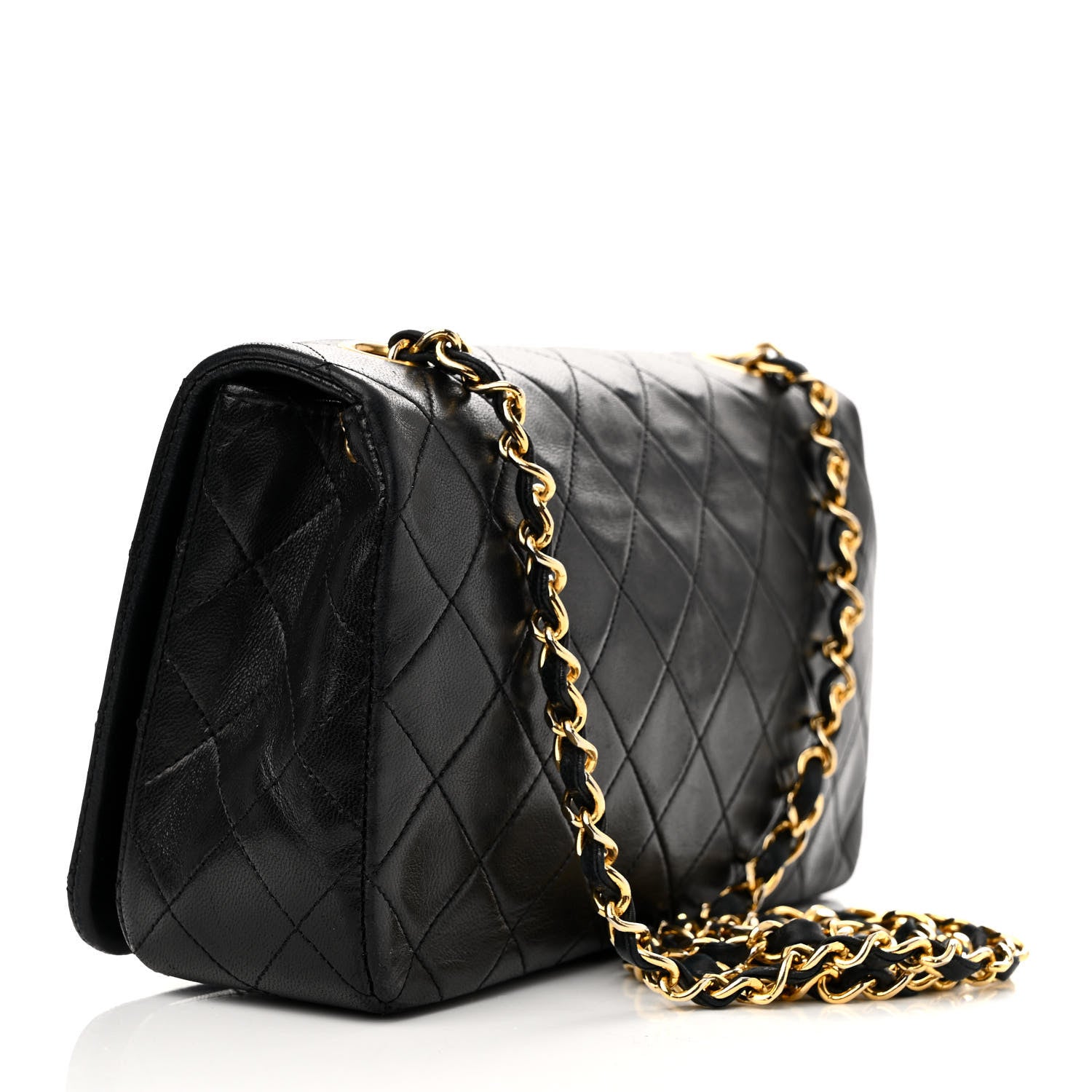 Chanel Lambskin Quilted Small Single Flap Black 3 of 11