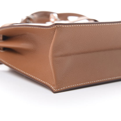 Hermes Evercolor Kelly Danse II Belt Bag Gold 8 of 11