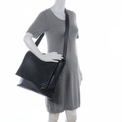 Bottega Veneta Nappa Intrecciato Messenger Bag Nero Black 2 of 8