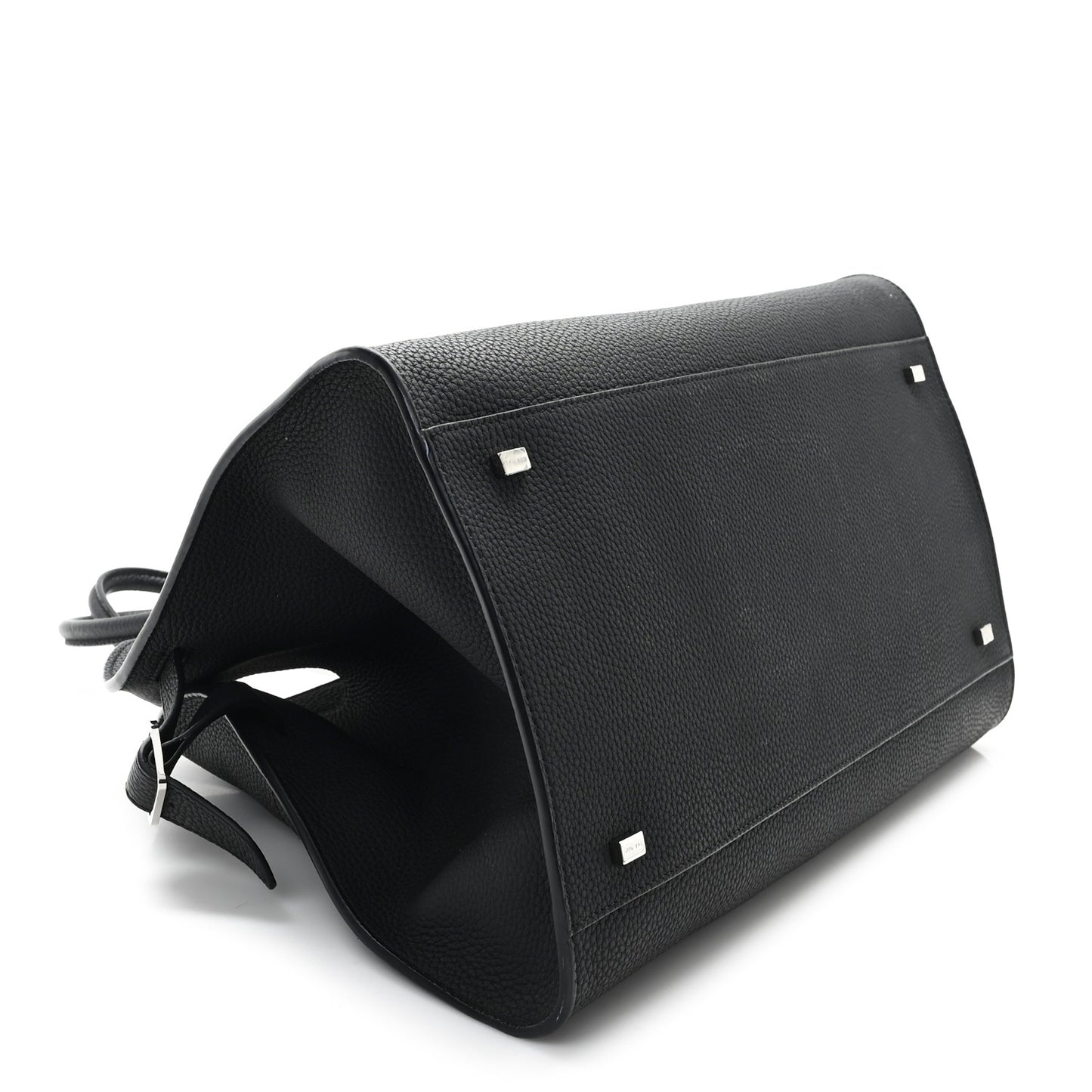 Matte Grained Calfskin Soft Margaux 15 Black