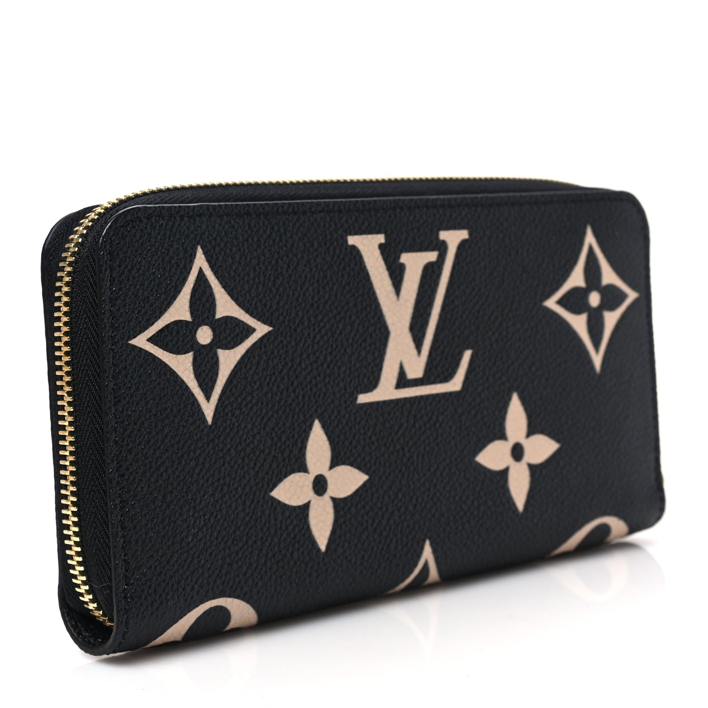 Empreinte Monogram Giant Zippy Wallet Black Beige