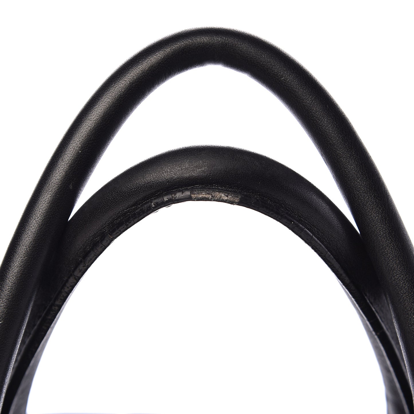 Smooth Calfskin Medium Banner Tote Black