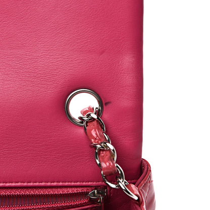 Chanel Patent Calfskin Quilted Mini Rectangular Flap Pink 9 of 14
