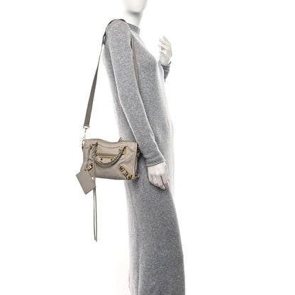Balenciaga Chevre Gold Metallic Edge Hardware Mini City Gris Perle 2 of 18