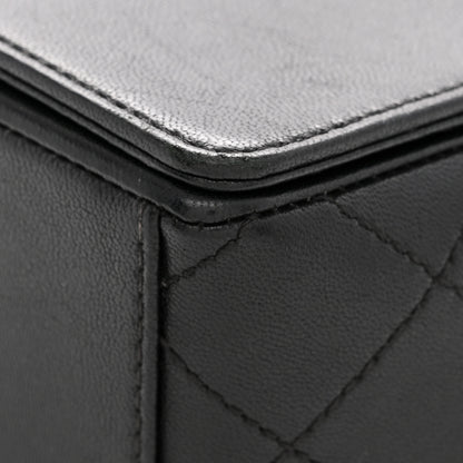 Chanel Sheepskin Quilted Vintage Mademoiselle Flap Black 11 of 13