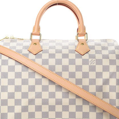 Louis Vuitton Damier Azur Speedy Bandouliere 30 9 of 12