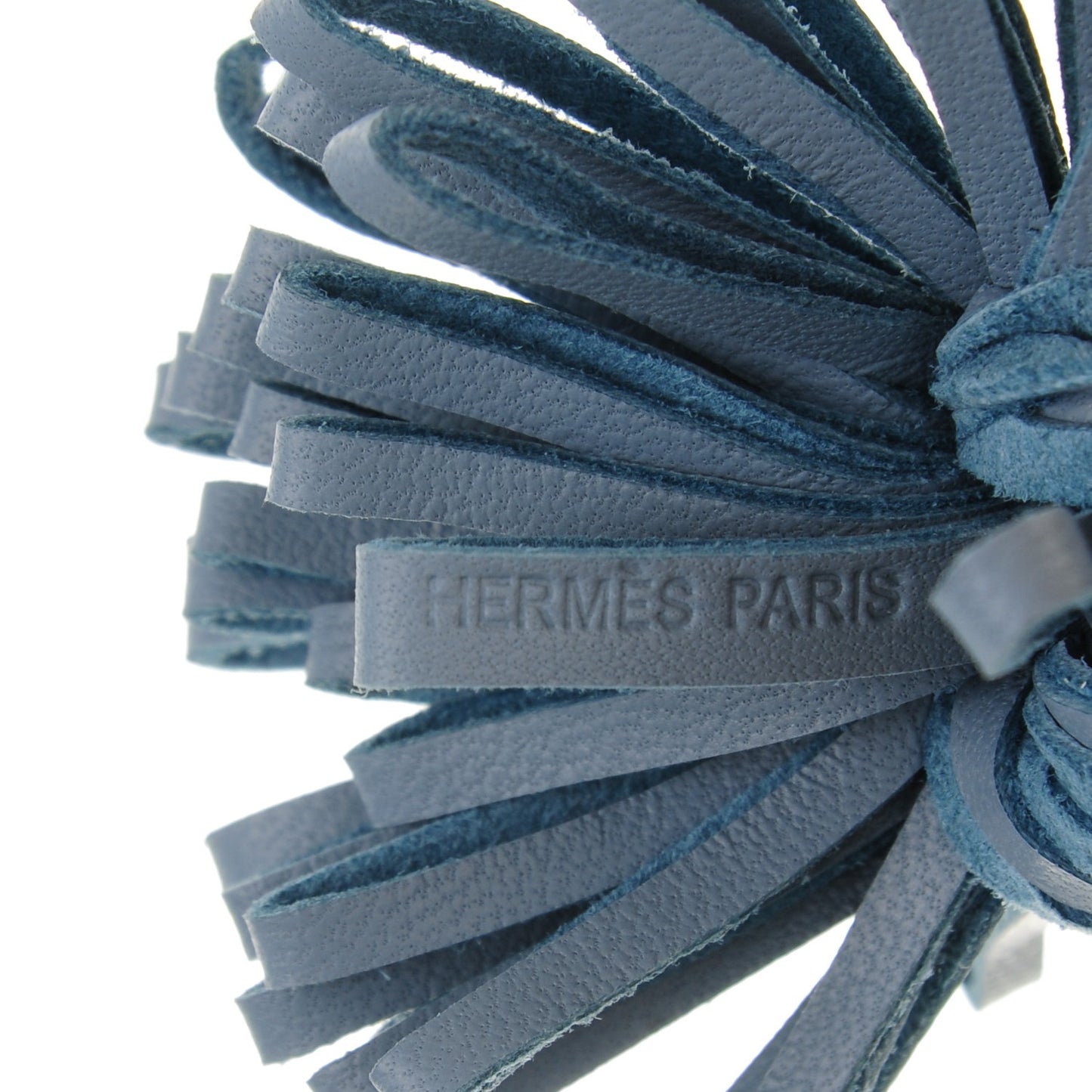 Lambskin Carmen Uno-Dos Key Holder Black Bleu Lin