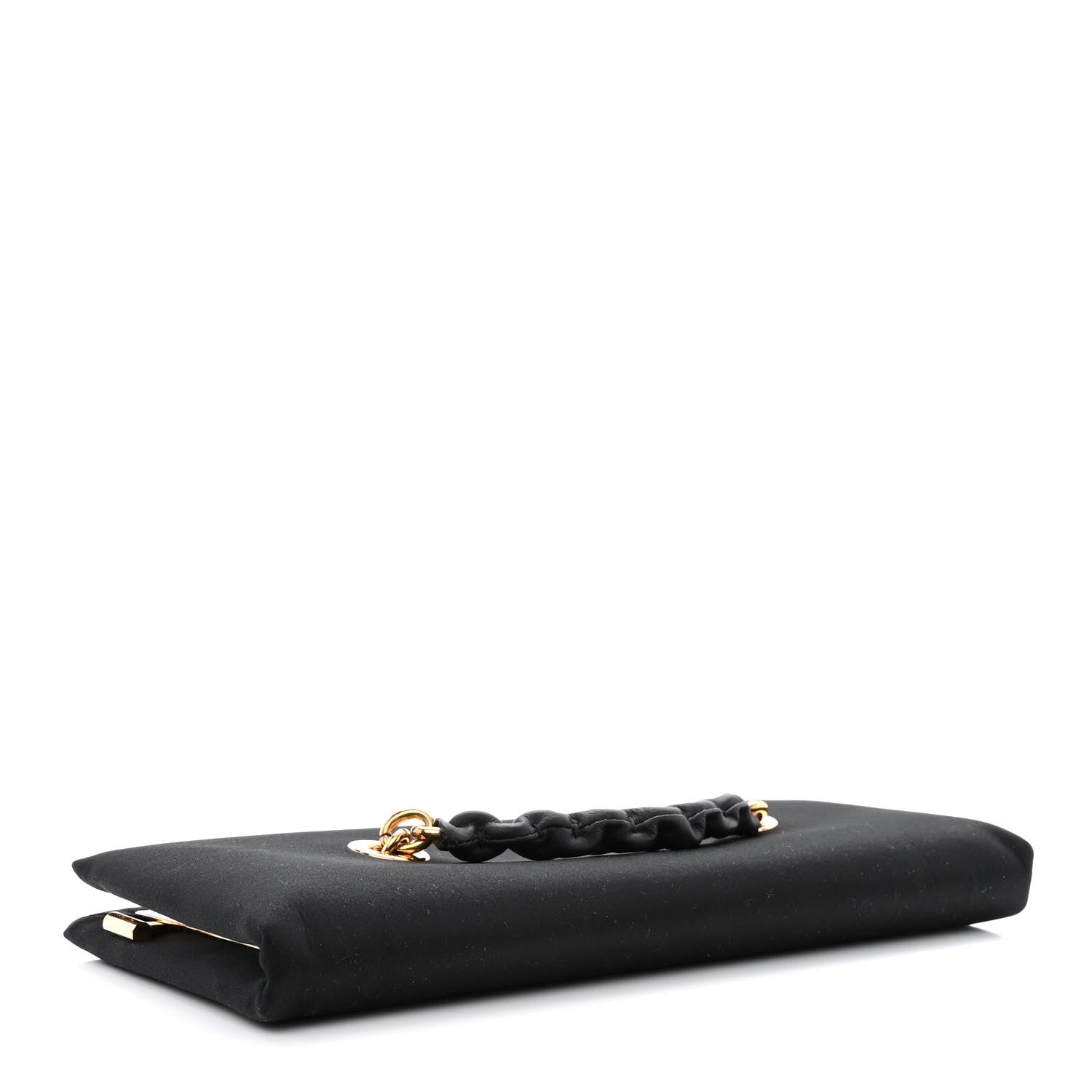 Tom Ford Satin Small Chain Clutch Bag Black 4 of 11