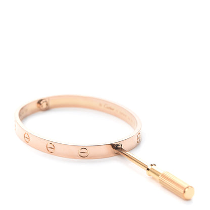 Cartier 18K Pink Gold LOVE Bracelet 17 4 of 7