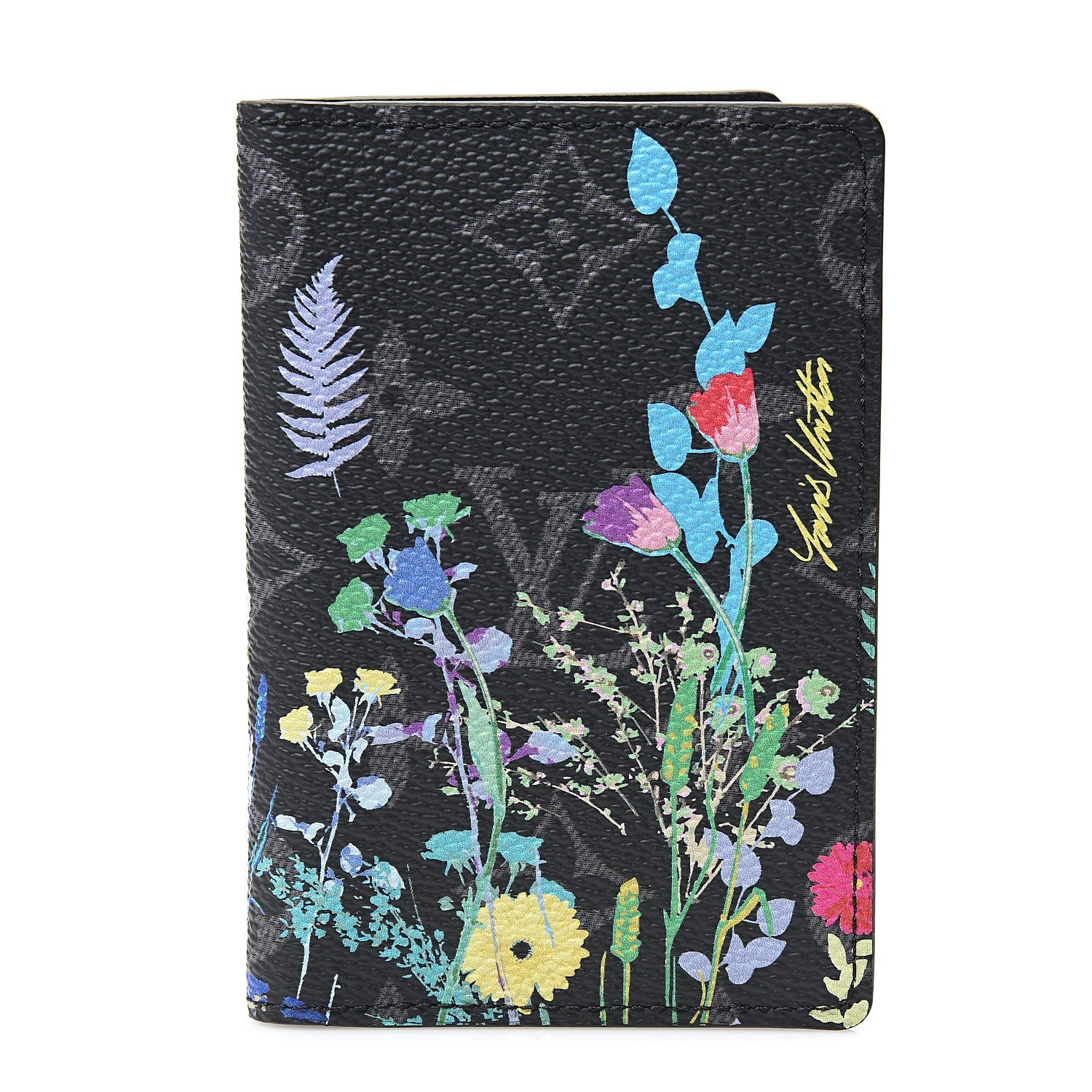 Louis Vuitton Monogram Eclipse Flower Print Pocket Organizer NM 1 of 6