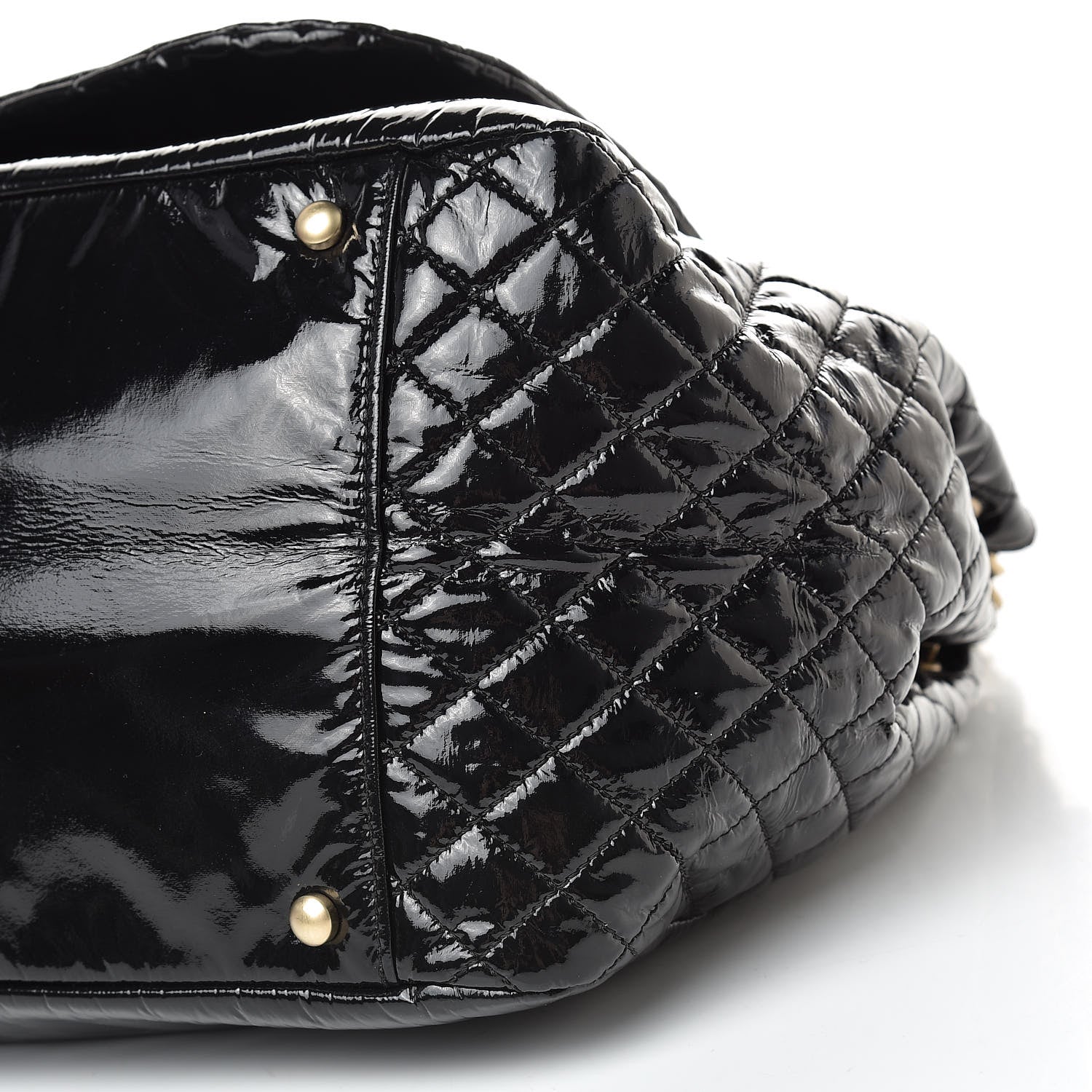 Chanel Vinyl XL Rock and Chain Flap Black 10 of 10