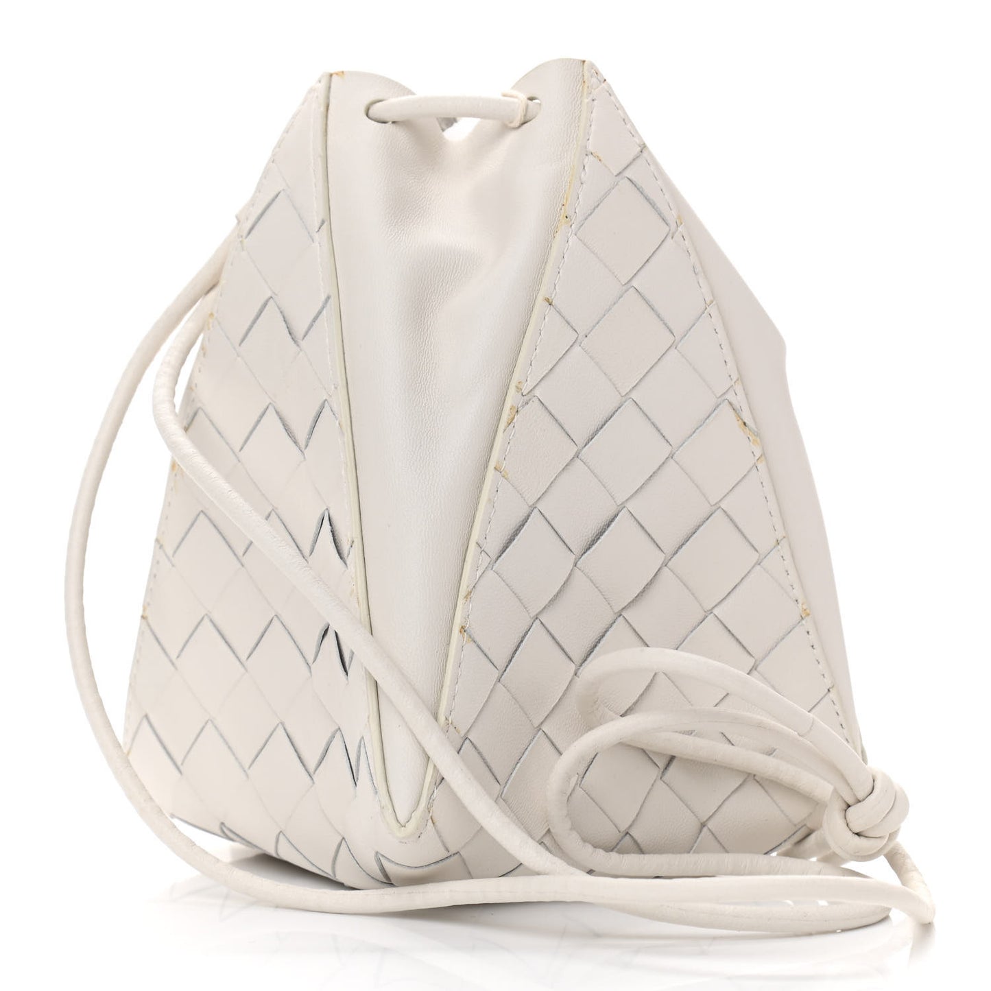 Nappa Intrecciato The Mini Knot Shoulder Bag Chalk