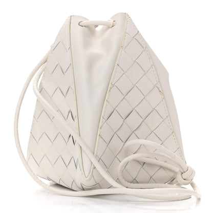 Bottega Veneta Nappa Intrecciato The Mini Knot Shoulder Bag Chalk 3 of 11