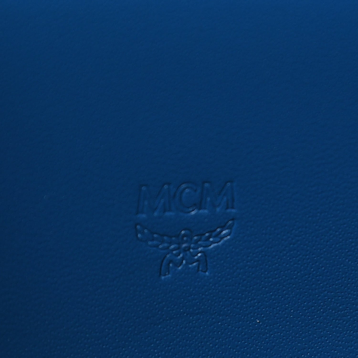 MCM Visetos Large Zip Around Wallet Black Blue 6 of 11