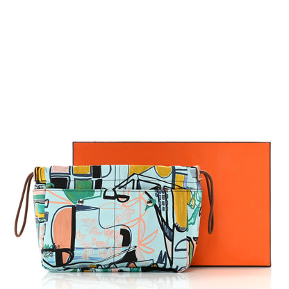 Hermes Silk Musardine Barenia Fourbi 20 PM Bag Insert Gold 6 of 6