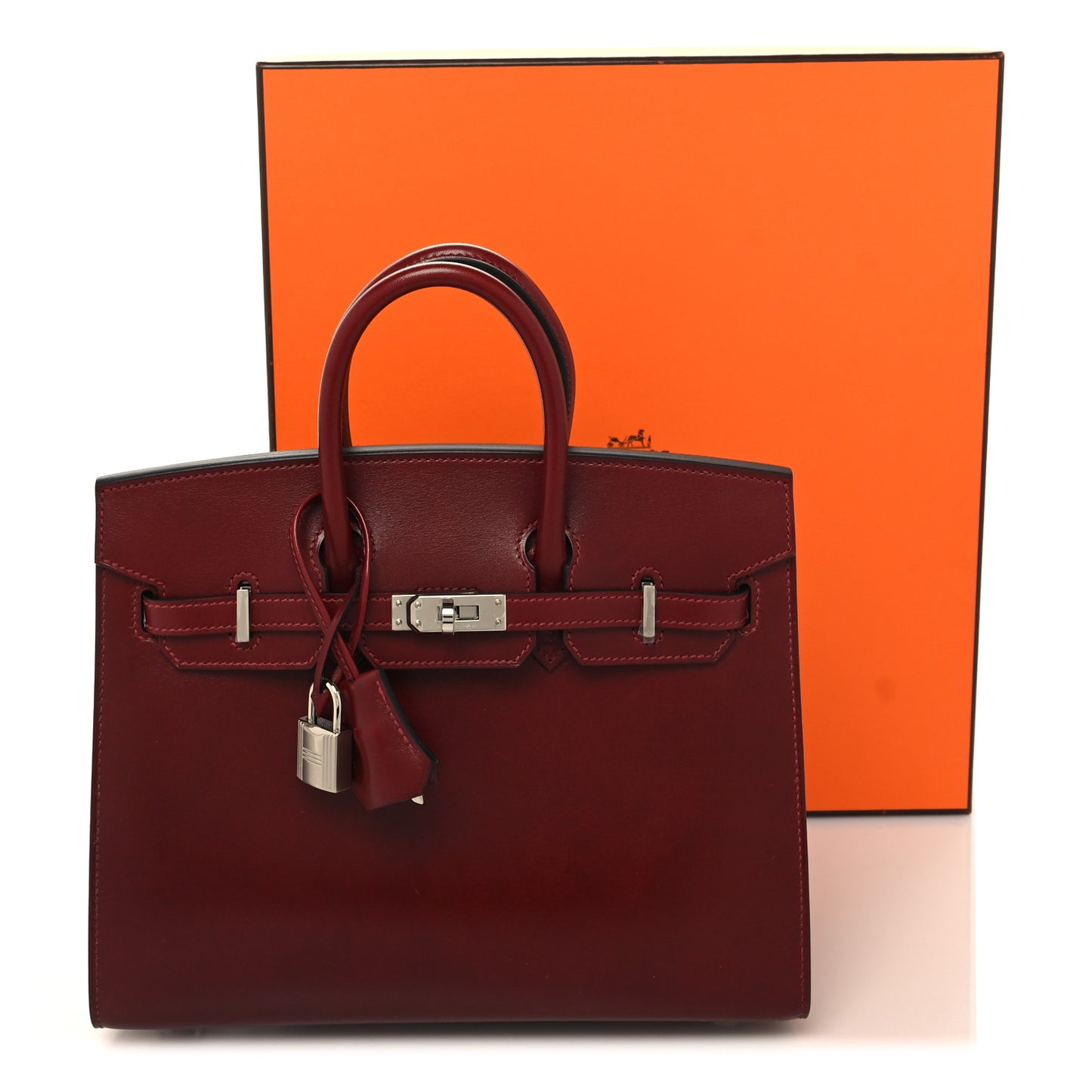 Box Birkin Sellier 25 Rouge H