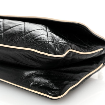 Chanel Lambskin East West Mademoiselle Flap Black 10 of 11