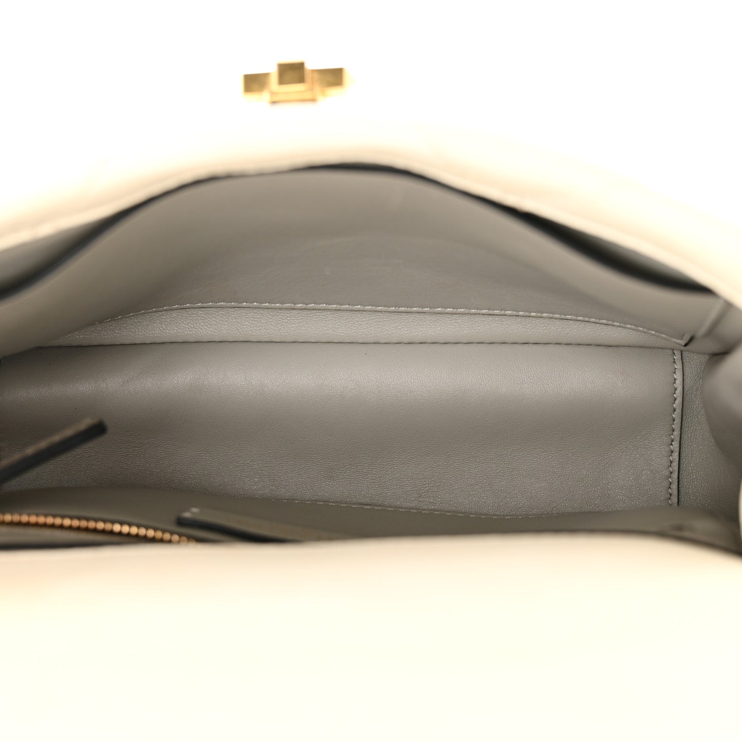 Nappa Medium Roman Stud Shoulder Bag Ivory