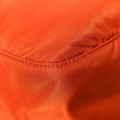 Prada Tessuto Nylon Saffiano Messenger Bag Papaya 10 of 12