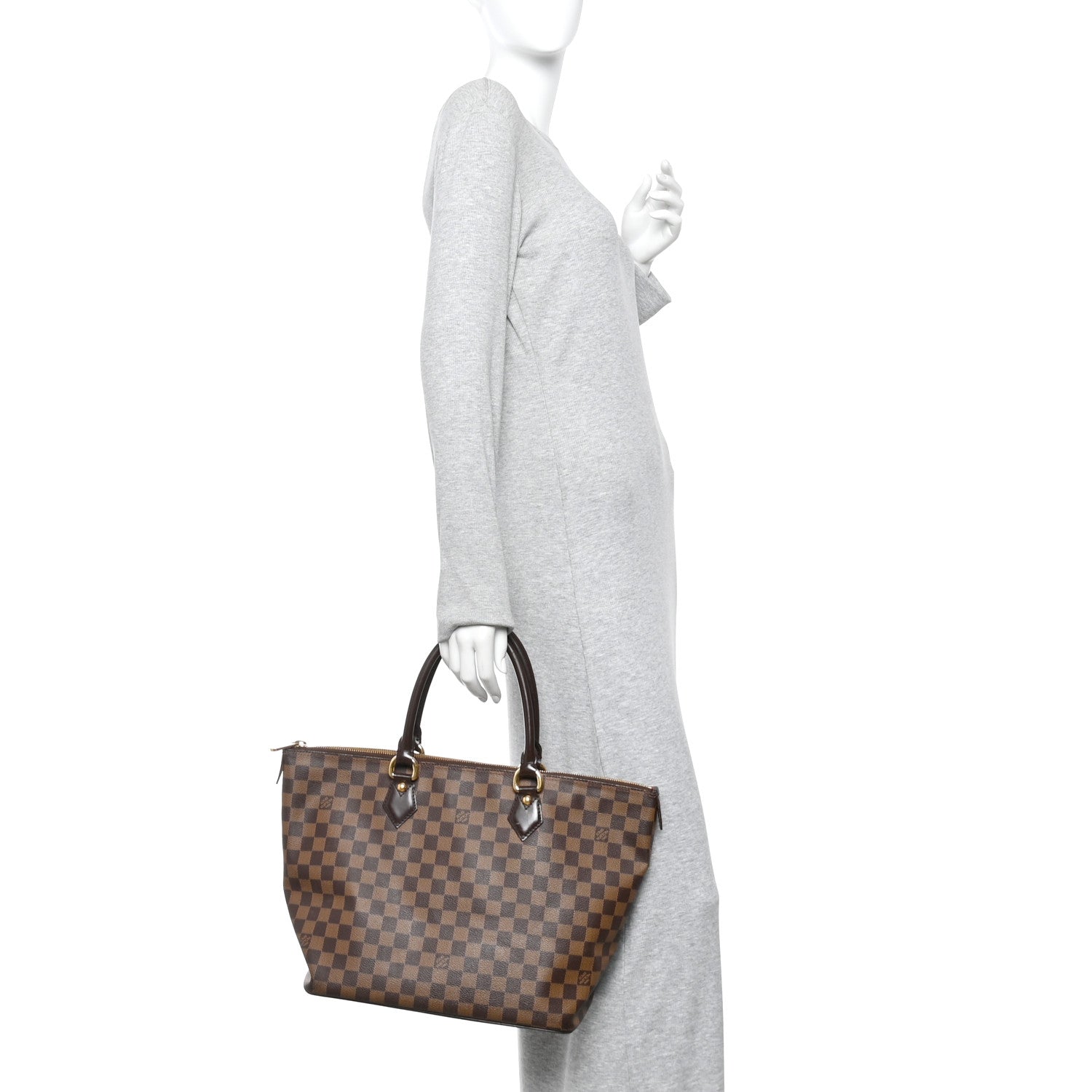 Louis Vuitton Damier Ebene Saleya MM 2 of 16