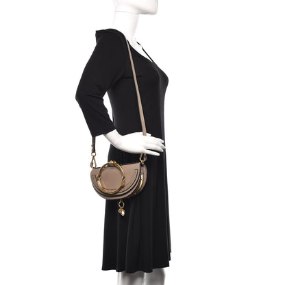 Chloe Calfskin Small Nile Bracelet Minaudiere Bag Motty Grey 2 of 9